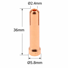 QQ150 TIG COLLET 2.4MM COPPER